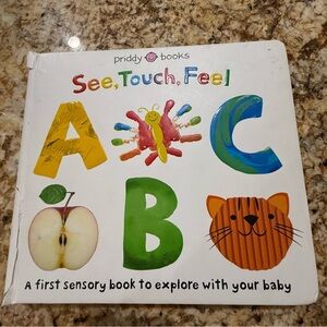 Priddy Books See, Touch, Feel ABC Board Book – Sensory Baby Book